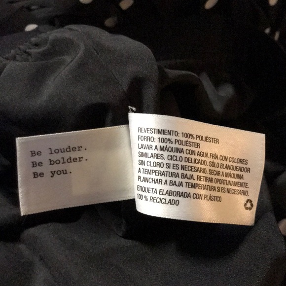 Polka Dot Elastic Waist A-Line Skirt - Picture 6 of 6